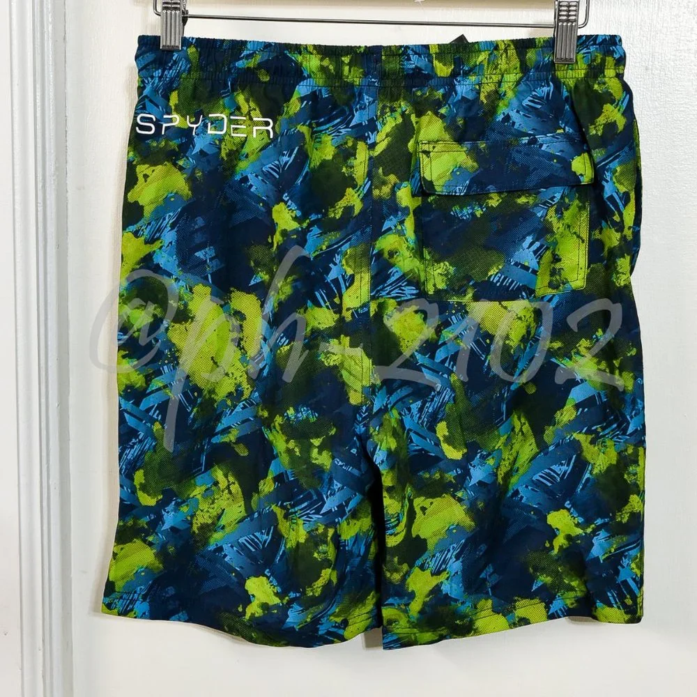 Spyder BOYS Youth 2-piece‎ Swim Set  GREEN .